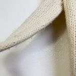 Ralph Lauren Vtg  Alpaca Wool Cardigan Sweater Womens Medium Cream Leather Buckle Photo 9