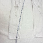 True Religion Curvy Skinny White Distressed Crystal Jeans Size 34 Photo 11