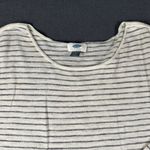 Old Navy  Womens Small White Blue Striped Long Sleeve Lightweight Sweater Top Photo 2