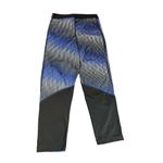 Nike pro capri activewear leggings size small blue black and gray pattern 21” in Photo 2