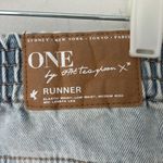 One Teaspoon  Runner Elasticated Denim Shorts - Le Surf Light Gray Sz  S 🦋 Photo 3