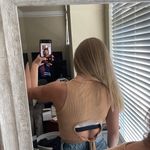 Altar'd State Altar’d State Brown Crop Top Photo 5