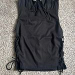 Princess Polly NWT Black Lace-Up Strapless Mini Dress Going Out Party Formal Photo 0