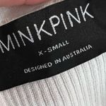 MINKPINK NWT Women Maitland Ribbed Knit Tank Top White Sz XS Photo 5