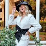 These Three Boutique White and gold homecoming dress Photo 0