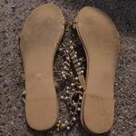 Gold & Pearl Beaded Sandals Size 9 Photo 2