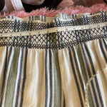 Indigo Rein wide leg pants with Green and Blue Stripes Photo 1