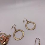 Dress Up Lot Of 3 Costume Earrings Pierced Dangle Drop  Gold Tone Photo 1