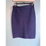 BCBGMAXAZRIA Navy Blue Bandage Pencil Knee Length Skirt Photo 3