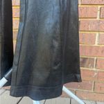 Flying Tomato  Women’s Faux Leather Wide Leg Black Pants Size Medium New Photo 4