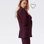 Diane Von Furstenberg DVF  Bien Knit Jacquard Blazer 14 Photo 2