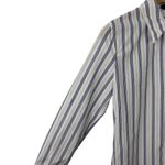 Theory Womens Slim Collar Button Up Shirt Blue Size Small Nautical I0604509 Job Photo 5