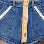 Free People Women’s Sweet Surrender High Waisted Crochet Pocket Denim Sh… Photo 6