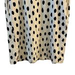 UT Uniqlo Women's XS Black Polka Dot Scandinavian Knee Length Dress Flaw Photo 2
