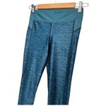 Under Armour Pants Womens Small Capri Leggings Heat Gear Printed Teal Green Photo 2