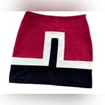 Kenar Color block Red, Black, and White Women's Skirt sz6 retro 70’s Photo 10