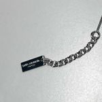 Saint Laurent  YSL Cassandre Monogram Palladium Logo Charm Bracelet Photo 7