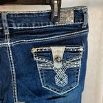 Embellished Denim Jeans Rhinestone Pockets Dark Wash Cute Western Blue Size undefined Photo 2