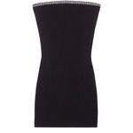 Ba&sh  Diana Strapless Crystal Embellished Ribbed Mini Bodycon Dress, Black, 0/XS Photo 12