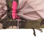 Aerie  Scoop Bikini Top Tropical Floral Brown Pink Ribbed Ruched Size XXL NWOT Photo 4