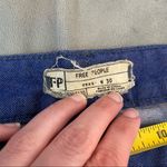 Free People Blue Dip Dye Ombré Skinny Crop Jeans EUC Size 30 Photo 6