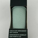 Starbucks  Teal Studded Mini Tumbler Keychain Ornament NIB Photo 0