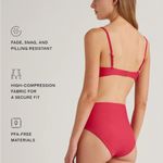 Quince NWT Women's Hot Pink Bikini Top Sz L Photo 2