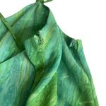 Shoulder Y2k Green & Blue Swirly Dress Babydoll Cami Midi Dress Small Medium Photo 4