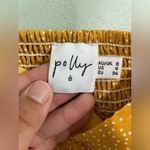 Princess Polly  Yellow Polka Dot Skinny Strap Bra Cropped Top SZ 4 Photo 3