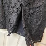 Likely  Lace Driggs Black Dress Strapless Lined Draped Flouce Fitted Skirt Slit 2 Photo 7