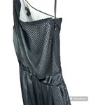 Armani Exchange One Sided One Shoulder Zip Up Textured Black white Dress Size 4 Photo 4