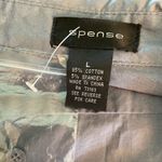 Spense long sleeve button down grey shirt with roll up button sleeve Size L Photo 1