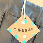 Size 14 100% Genuine Leather Pleated Skirt Black Knee Elegant Classic Metrostyle Photo 3