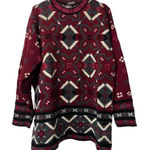 Classic Elements Womens Sweater Pullover Knit Crew Neck Size Large Holiday Photo 0