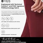 FIGS Women’s Zamora Jogger Style Scrub Pants Burgundy W1709 Sz Small Petite Photo 3