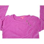 Lilly Pulitzer Pippin Sweater Cockatoo Pink MEDIUM Chenille Knit Designer Bright Photo 5