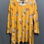 Rue 21 B28-Women's Floral dress Size L Yellow Photo 2