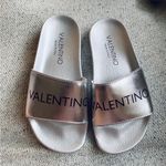 Valentino Garavani NEW Valentino silver slide sandal Photo 4