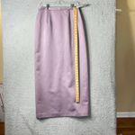 Zola Evening Skirt Womens 12 Lilac Satin Lined Pencil Straight Midi‎ Skirt Purple Photo 4