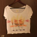 American Eagle AEO Tribal Feather Print Tee Photo 1