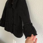 Black & Silver Cropped Dressy Jacket, Large Photo 3