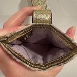 Coach  y2k lavender purple Plaid Gold Card Holder Photo 1