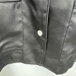 Nadine Merabi Top Womens XL Black Silk Touch Polyester Feather Cuffs Whimsigoth Photo 4