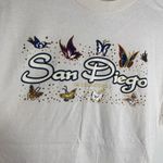 Alstyle Vintage San Diego Cream Graphic Butterfly Tee Shirt Size Medium Photo 5