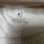 Aerie  Woman’s Dream Sherpa Quarter Zip Cream Sweatshirt: Pockets; size Large Photo 11
