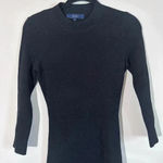 Rachel Roy open back midi knit ribbed long sleeve dress black size small NWOT Photo 7