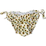 ASOS Design Sunflower Print Flutter Edge Bikini Bottom 10 NIB Photo 1