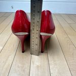 Calvin Klein Red Patent Gayle Pumps Heels Pointed Toe Size 9 Photo 9