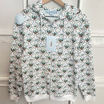 Hill House  Teddy Zip Up Jacket White Ski Chalet Photo 0