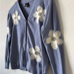 Aeda Blue & White Floral Cardigan Photo 2